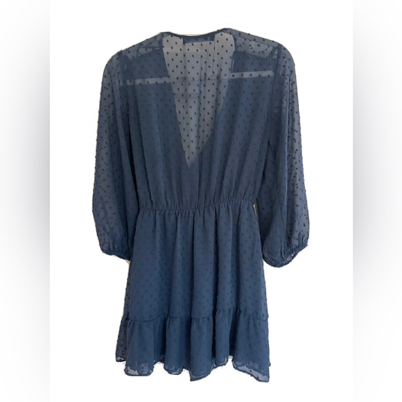 ZARA Summer Women Blue Romper Dress Size XS - Picture 4 of 5